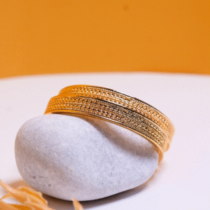 Premium Textured Gold Bangles