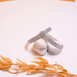 Silver Cutwork Bangles