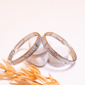 Silver Greek Pattern Premium Bangles